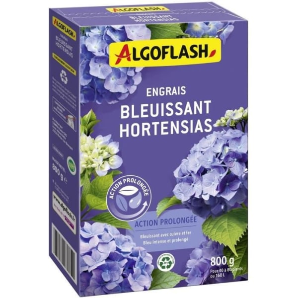 Blue Hydensias Gödselmedel - Algoflash Naturasol Naturasol - Utökad åtgärd 800g