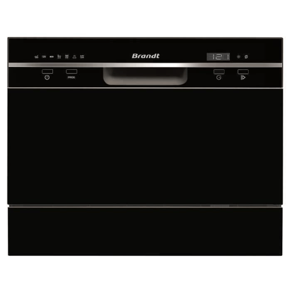 BRANDT DFC6519B - Fristående diskmaskin - 6 platsinställningar - 49dB - A + - Bredd. 55cm