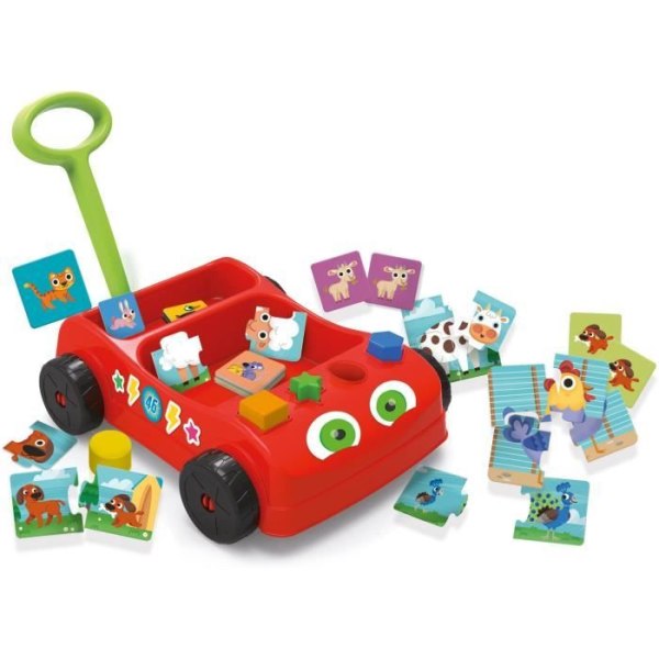 Babyvagn barnvagnen - Carotina Baby - med en uppsättning insatser och pedagogiska spel - LISCIANI