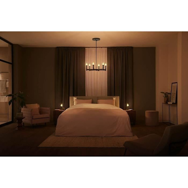 Philips Hue White Ambiance, LED Connected LED Filament E27, Bluetooth Compatible, fungerar med Alexa, Google och HomeKit