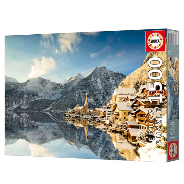 Pussel - EDUCA - Hallstatt Vinter - 1500 bitar - Landskap - 85 x 60 cm - Vuxen