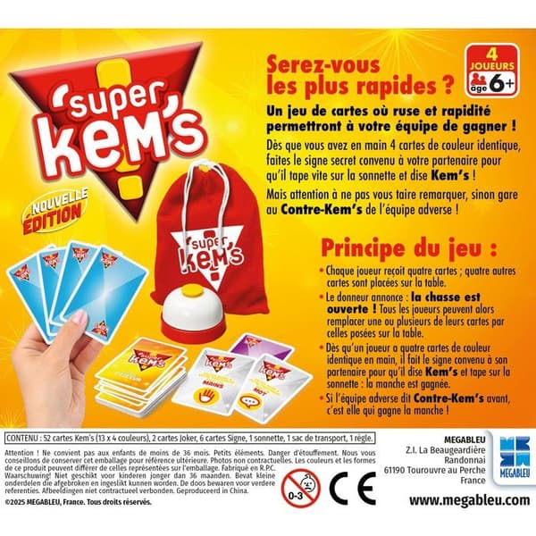 MEGABLEU kortspel - Super Kems (Small Box)