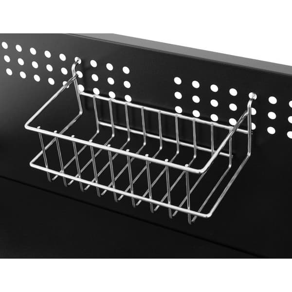 Multifunktionell vagn - COOKINGBOX - Översta hyllplan: 100 x 50 cm - Handtag - 2 bakhjul - Stål