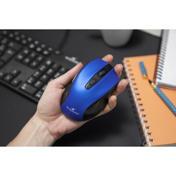 Trådlös mus - BLUESTORK - OFFICE 75 - Laddningsbar - PC/MAC - Blå
