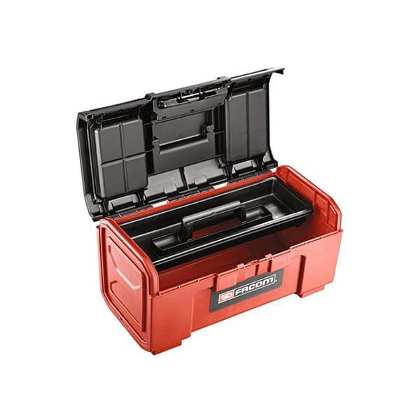 FACOM 19 '' PLASTIC TOOLBOX 2 förvaringsfack. Låsning med hänglås Mått 486 x 266 x 236 m