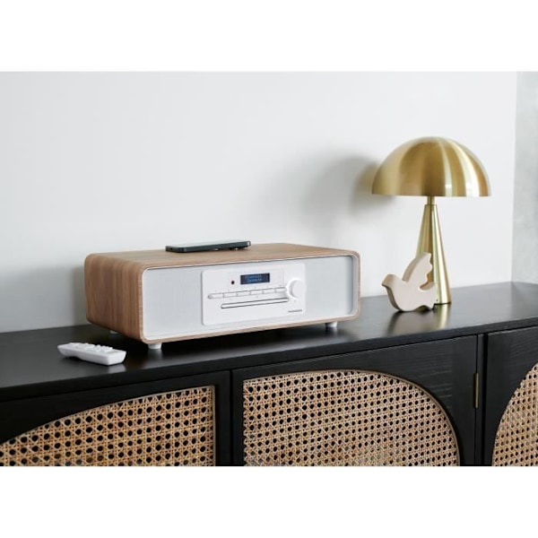 Bluetooth mikrosystem - THOMSON - CD/MP3/USB/FM-radio/DAB+ - 75W - LCD-skärm - Fjärrkontroll