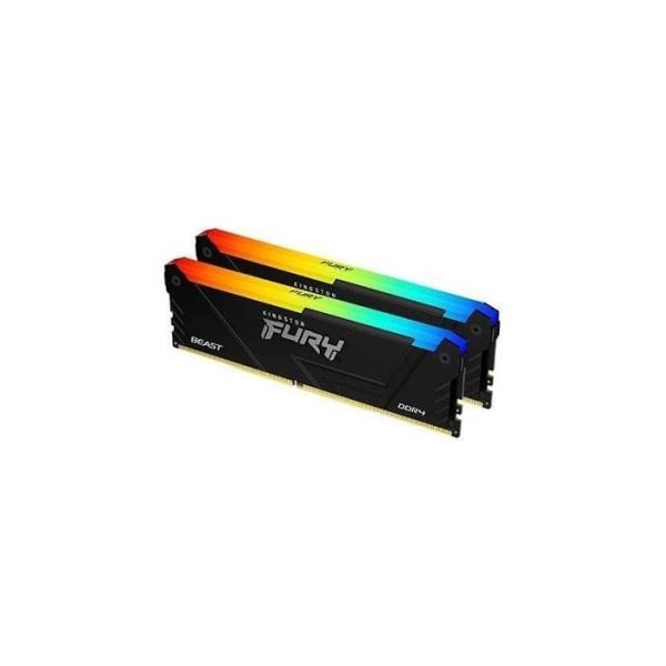 RAM-minne - KINGSTON - FURY Beast - RGB - 32 GB (2 x 16 GB) - DDR4 - 3200 MHz CL16 - (KF432C16BB2AK2/32)