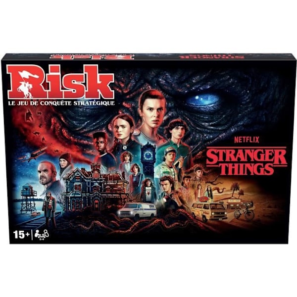 RISK Stranger Things - Brädspel - VINNANDE RÖTT - Ålder 15 och uppåt