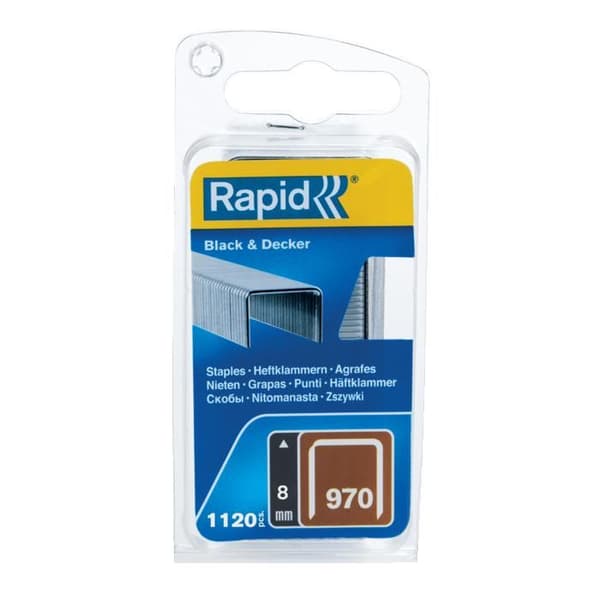 RAPID Galvaniserade häftklamrar - Flat tråd - N ° 970/8 mm