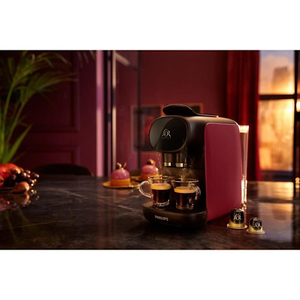 Kaffebryggare för kapsel - PHILIPS - LM9012/50 - Sublime Gold - Röd