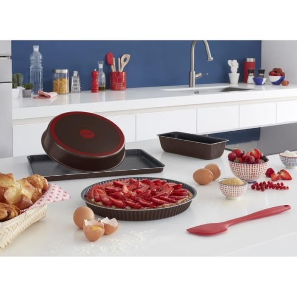 TEFAL SUCCESS Rund kakform J1609602 24 cm brun