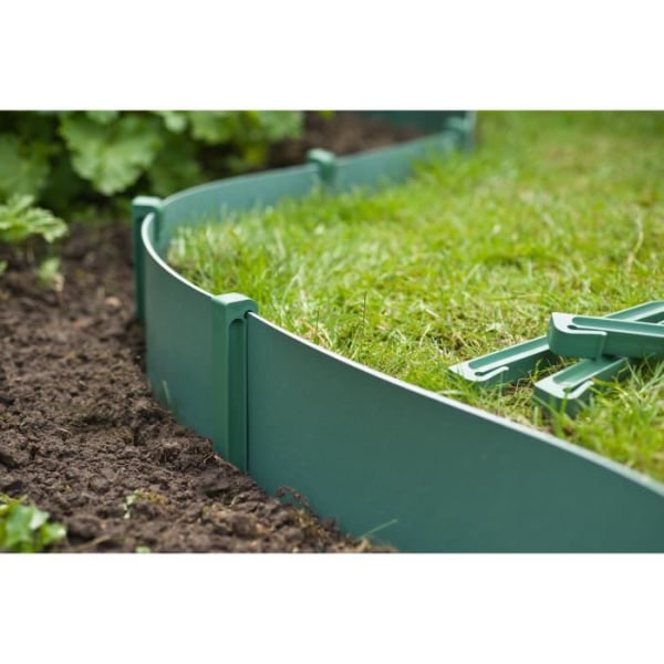 NATURVäska med 10 polypropylen trädgårdsankare - H 26,7 x 1,9 x 1,8 cm - Grön