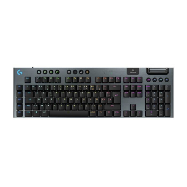 Speltangentbord - trådlöst - Logitech G - G915 X - Touch switch - AZERTY - Svart