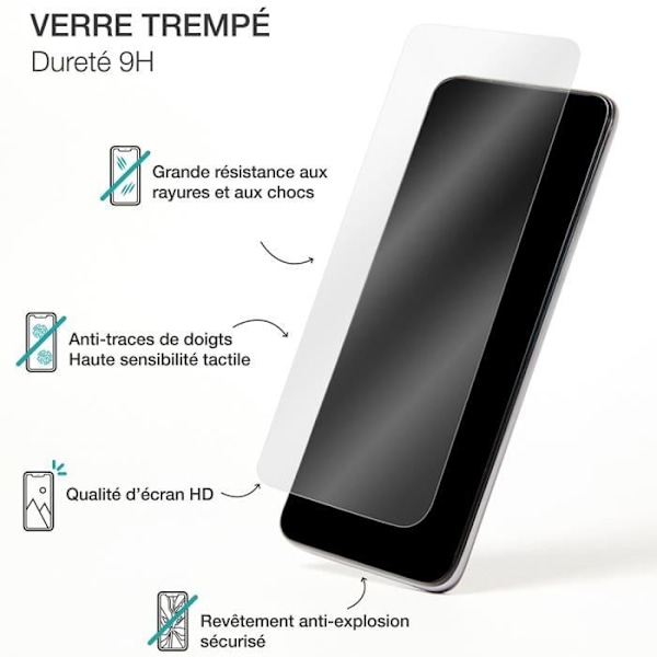 Härdat glas för iPhone 17/iPhone 16 Pro - 2.5D - SmartFrame