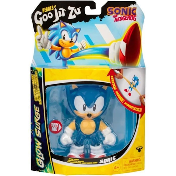 Sonic Glow Surge 13cm - HERoes OF GOO JIT ZU - SONIC - Lysande och utdragbar figur