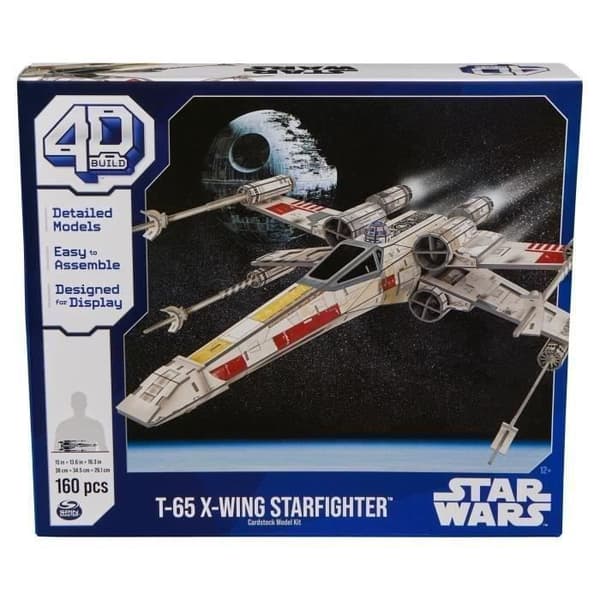Star Wars - X-WING FIGHTER - 4D-modell att bygga - 28 cm