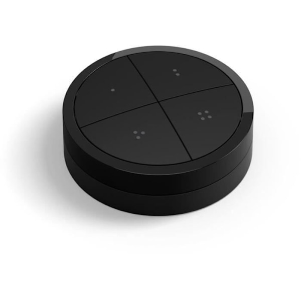Philips Hue Bouton Remote Control Tap Dial Sial Switch, svart, tillåter kontroll av flera delar eller ett område