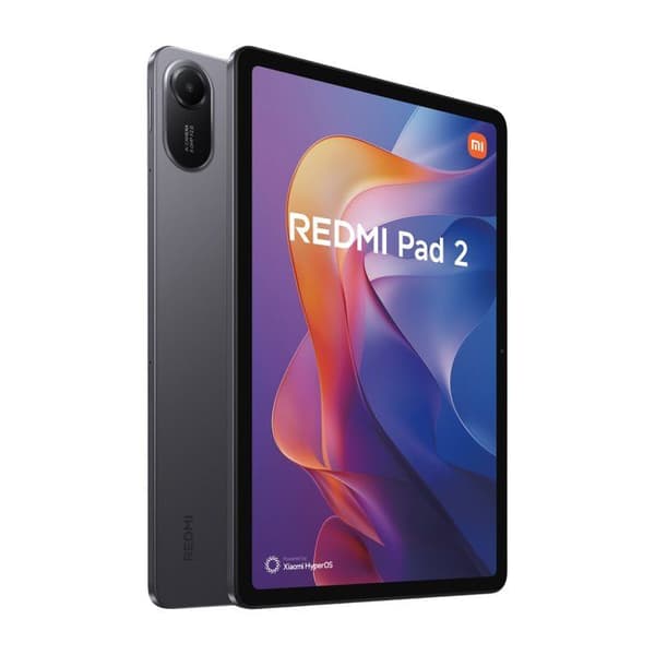 Redmi Pad 2 Android Surfplatta Bundle - Fransk Version - 11" 2.5K Skärm - 128 GB - Grå + Fodral + Stylus + Tangentbord