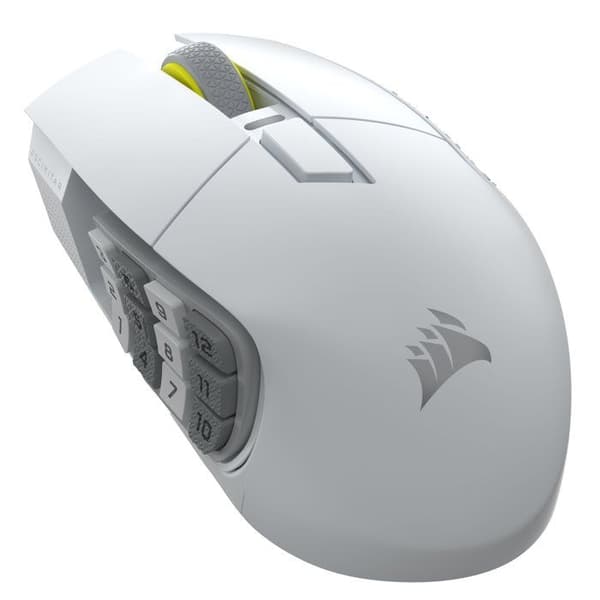 Gamingmus - Trådlös - Corsair - Scimitar Elite WL SE - Vit