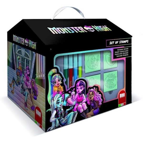 Målarhus - MULTIPRINT - 9869 - 7 Monster High-stämplar