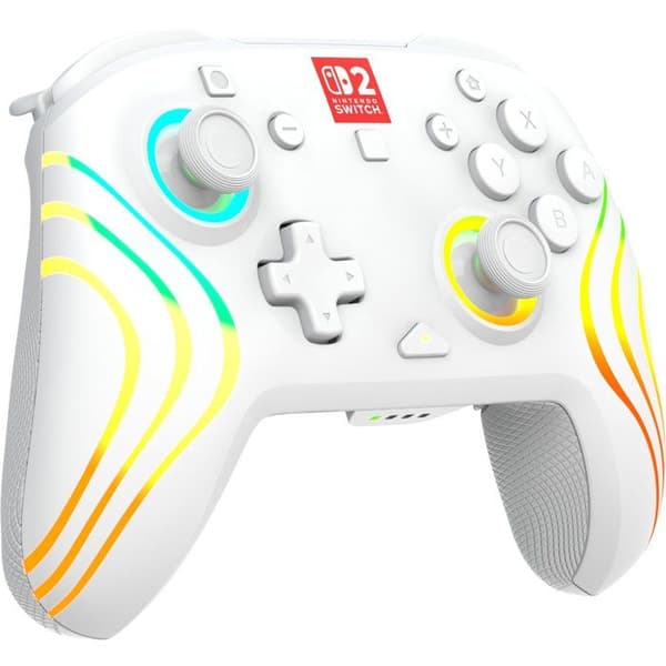 RGB Trådlös Spelkontroll - TURTLE BEACH - Afterglow Wave för Nintendo Switch 2 - Vit