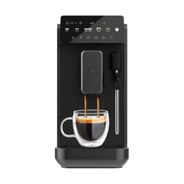 Espressomaskin med kvarn - CECOTEC - CremaetLungoSteam - 19 barer - 280 g - 2 L - 5 drycker - Svart