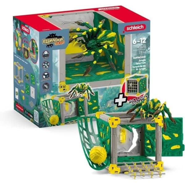 BattleCave Jungle Tarantula, Arena Expansion, SCHLEICH 42678 Eldrador Creatures, 7 år