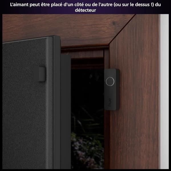 Kontaktsensor - Philips Hue - Säker - Svart - Enkel installation - Styrning via Hue-appen