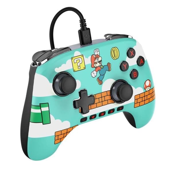 Gamepad - Nintendo Switch 2 - Mario Time - Kabelansluten - Strömförsörjning A
