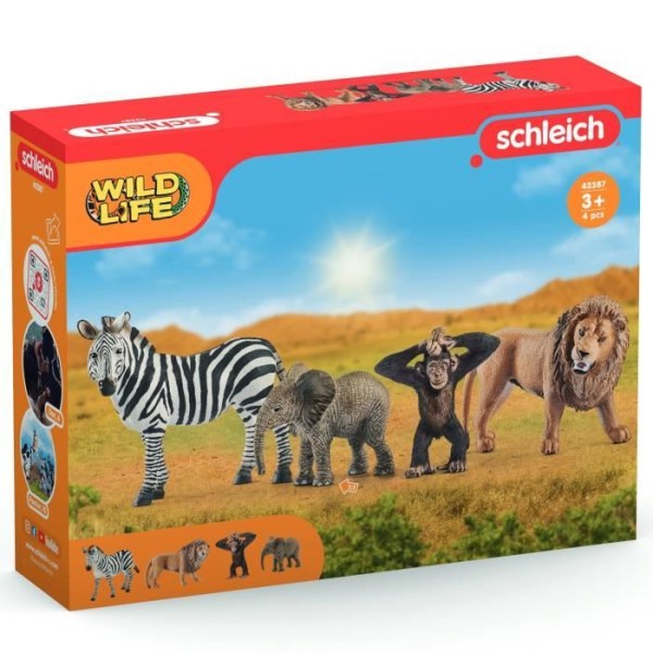SCHLEICH - Wild Life Basic Kit - 42387 - Wild Life Range