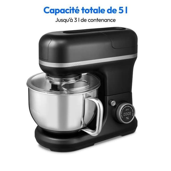 3-i-1 matberedare - MEDION - MD18430 - 1200 W - 5 L - 8 hastigheter - Hackfunktion - Svart