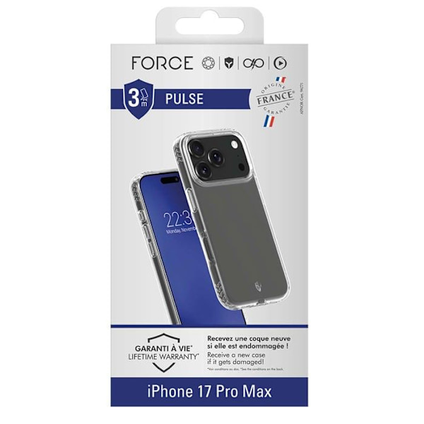 FC Pulse-skal - iPhone 17 Pro Max - Genomskinligt