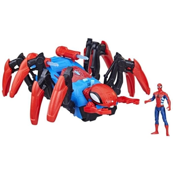 Marvel Spider-Man Spider Battle Vehicle, Superhjälteleksaker för barn, lanserar vatten och projektiler, 4 år