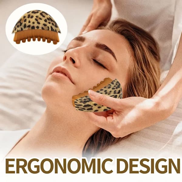 2 st Lymfdränage Ansiktsborste – Torrborstning för Ansikte – Skulpterar Haka och Käkinje – Ergonomisk Design