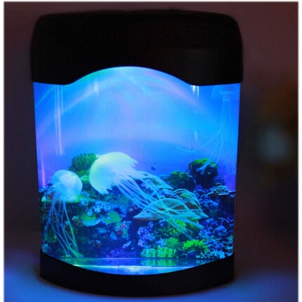 LED Kunstig Manet Akvarium Belysning Manet Dekorasjon Fisketank Nattlampe
