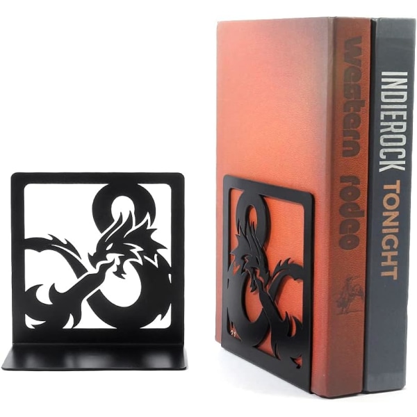 Creative Dragon Design mustat kirjanpäät, 1 pari liukumatonta metallia