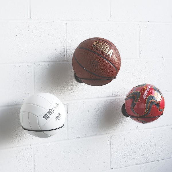 Väggmonterad bollförvaring Sportbollhållare Rack Display