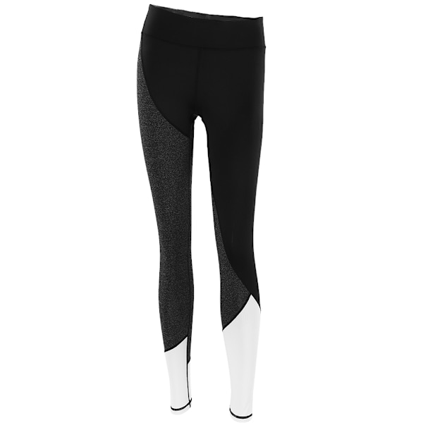 Dame Leggings Sports Høy Midje Yoga Fitness Bukser Trening Sports Gym Trening Løping (L)