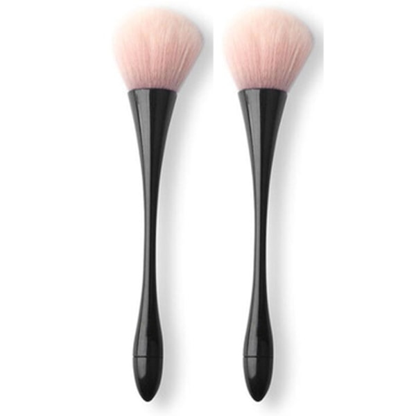 Støvbørste, Myk Stor Mineralpudderbørste, Kabuki Sminkebørste, Myk Fluffy Foundationbørste, Daglig Sminke, Mørkebrun