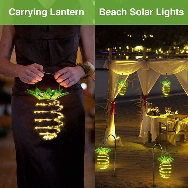 Utomhus Solar Lantern LED Trädgårdsdekoration Solar Landscape Light
