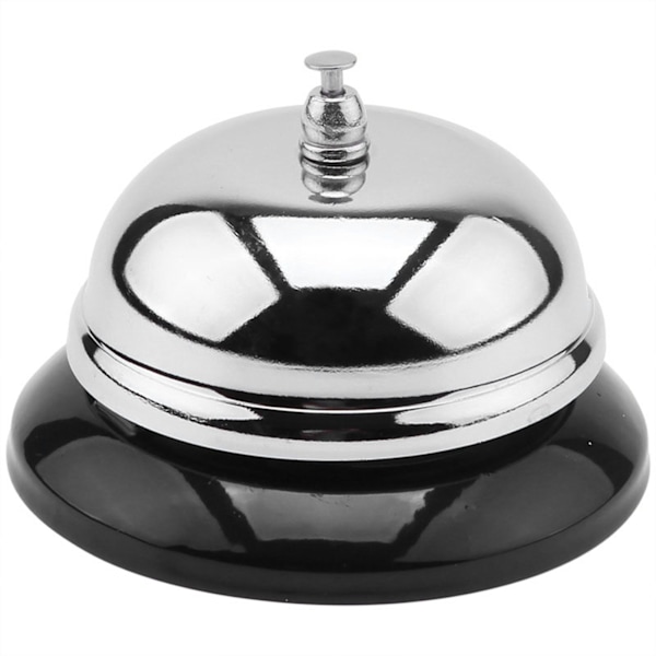 Service Bell Rust Proof Clear Sound Metal Structure Hand Pressed Desk Bell for Hotel Restaurant Home L