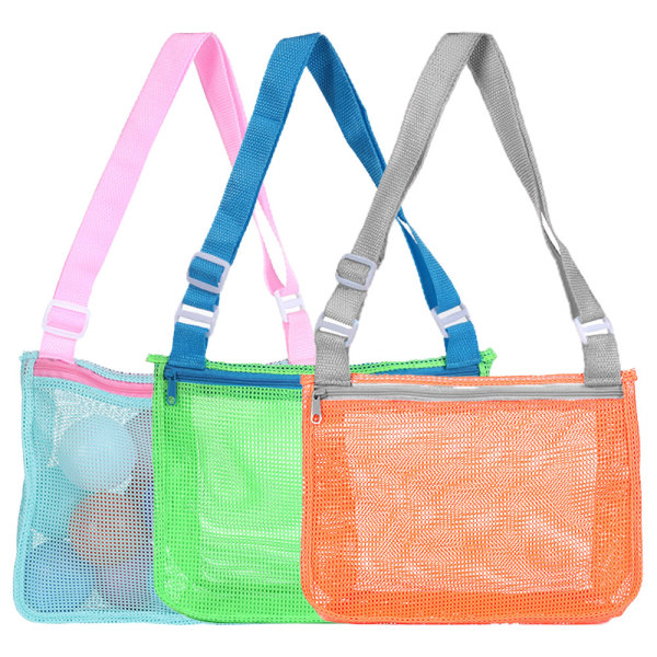 3 stk Beach Toy Mesh taske, til at holde frugter eller legetøj,