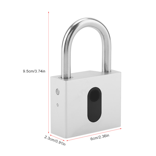 Keyless Anti-theft Smart Lock Waterproof Padlock Mobile Phone Bluetooth APP for Backpacks