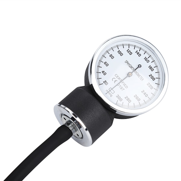 Aneroid Sphygmomanometer Manschett Blodtrycksmätare med Stetoskop Nylon Manschett Urtavla