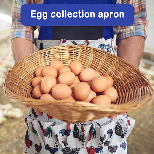 Egg-innsamlingsforkle, Gårdforkle, Eggforkle, Eggbærer, Gave til Kylling-, And- og Gåseelskere, Kjøkken, Arbeidsantrekk (Mønster En)