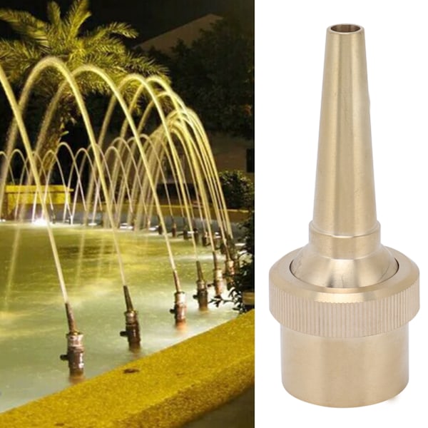 Female Thread Brass Fountain Nozzle Adjustable Direction Jet Water Spray Head for LandscapingG3/4 25mm