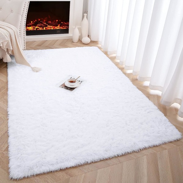 Mjuka fluffiga mattor för barnrum i sovrum Plysch Shaggy