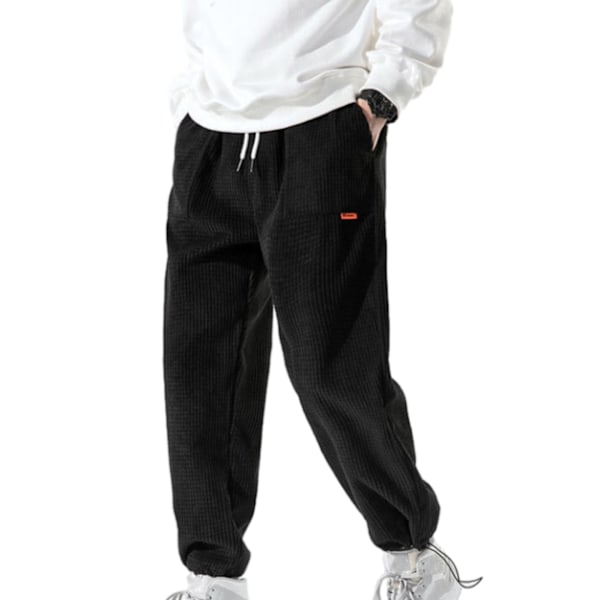 Basic trousers, corduroy trousers, loose jogging trousers