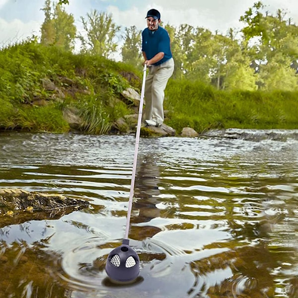 Golfboldopsamler, Teleskopisk Boldopsamler i Rustfrit Stål til Vand med Golfbold-Putter-Greb-Klø-Sugeredskabe, Golftilbehør Golfgave til Mænd