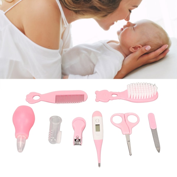 Baby Hälsovård Kit Näsklippare Nagelsax Sax Tandborste Kam Spädbarn Skötsel Kit